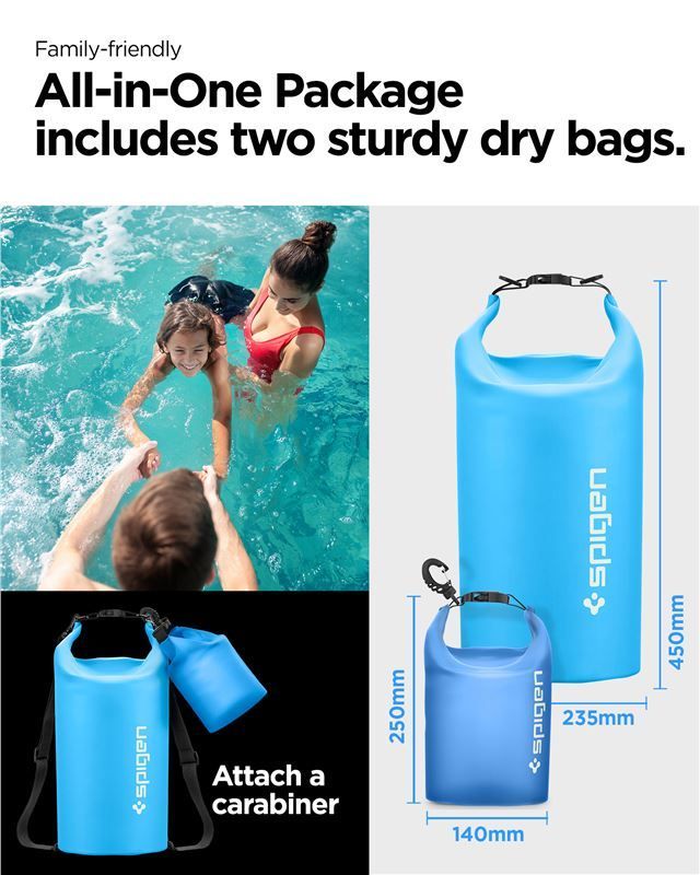 Spigen Aqua Shield WaterProof Dry Bag 20L + 2L A630 Sea Blue Spigen Aqua Shield WaterProof Dry Bag 20L + 2L A630 Sea Blue