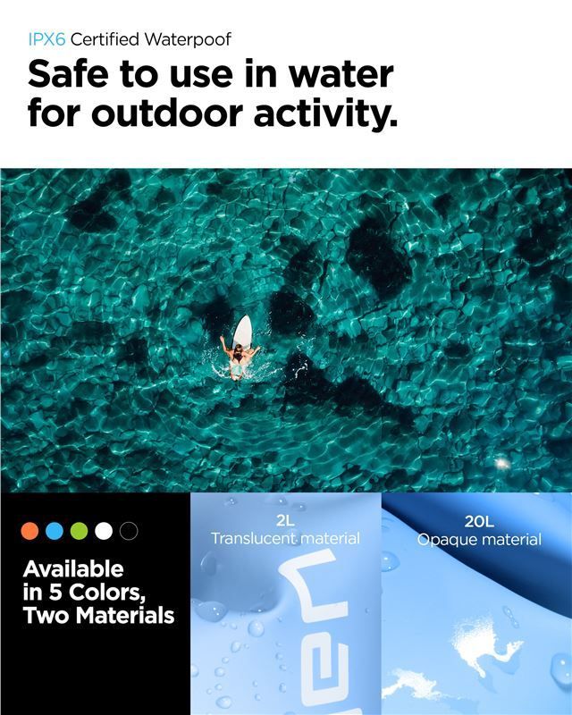 Spigen Aqua Shield WaterProof Dry Bag 20L + 2L A630 Sea Blue Spigen Aqua Shield WaterProof Dry Bag 20L + 2L A630 Sea Blue