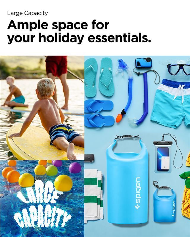 Spigen Aqua Shield WaterProof Dry Bag 20L + 2L A630 Sea Blue Spigen Aqua Shield WaterProof Dry Bag 20L + 2L A630 Sea Blue