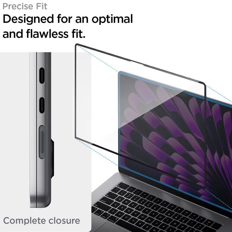 Spigen Glass tR SLIM 1 Pack for MacBook Air 15" M2 2023 Spigen Glass tR SLIM 1 Pack for MacBook Air 15" M2 2023