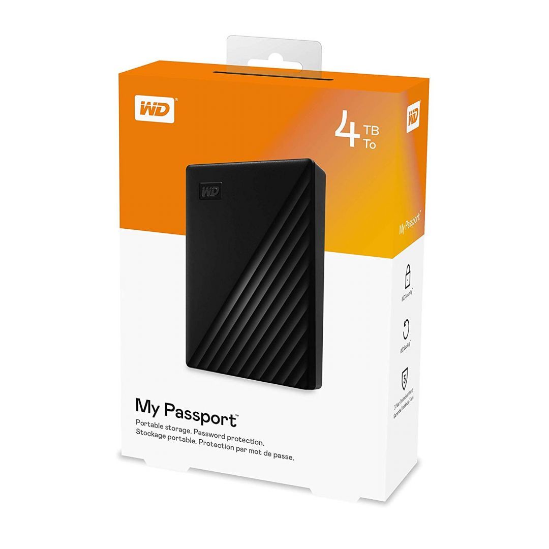 Western Digital 4TB 2,5" USB3.2 My Passport USB3.2 Black Western Digital 4TB 2,5" USB3.2 My Passport USB3.2 Black
