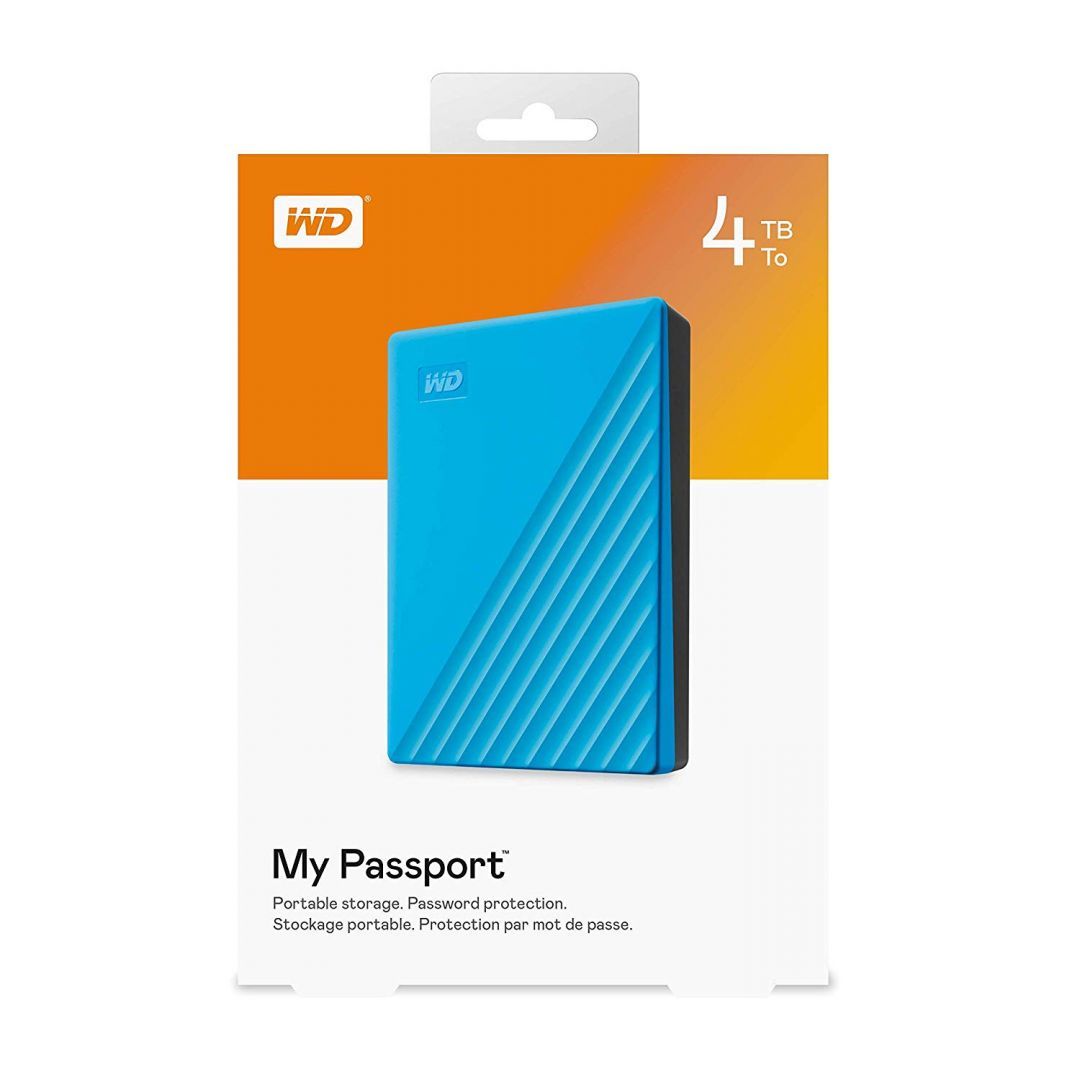 Western Digital 4TB 2,5" USB3.2 My Passport Blue Western Digital 4TB 2,5" USB3.2 My Passport Blue