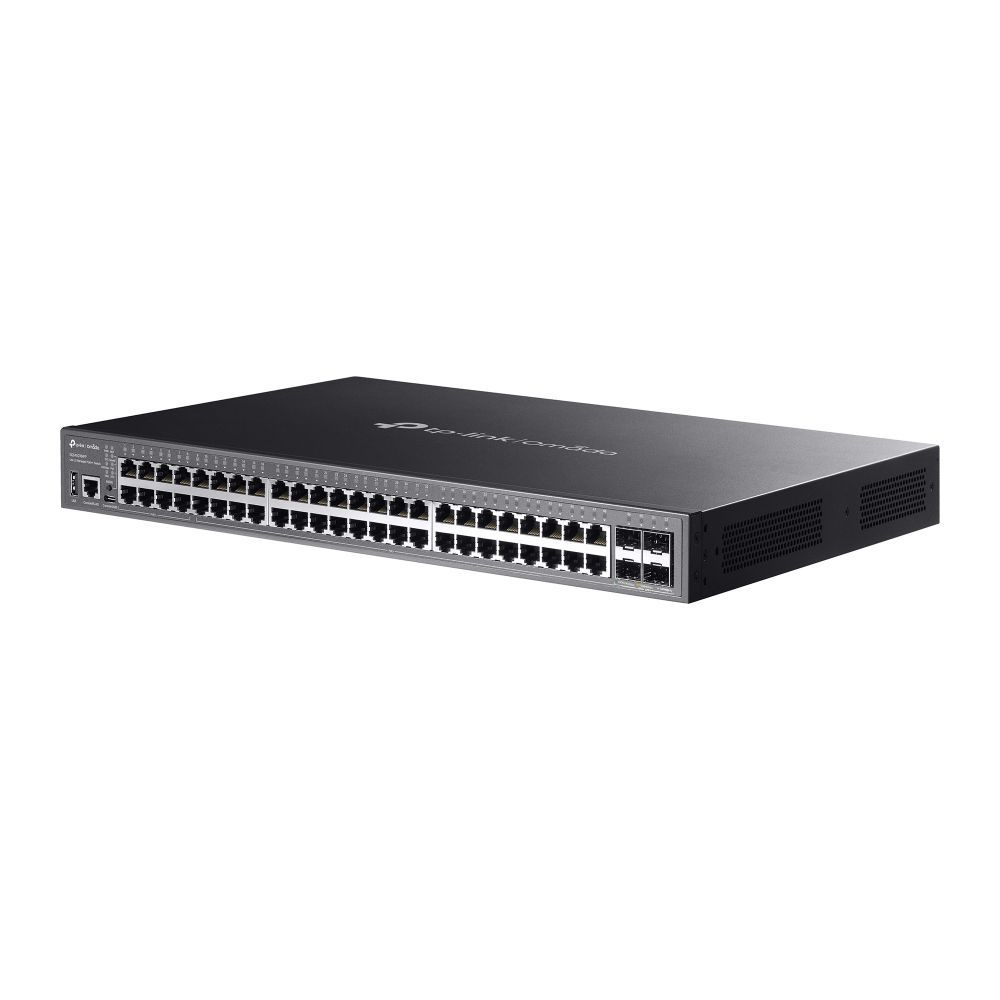 TP-Link SG5452XMPP Omada 48-Port Gigabit Stackable Lite L3 Managed PoE++ Switch with 4×10G Slots