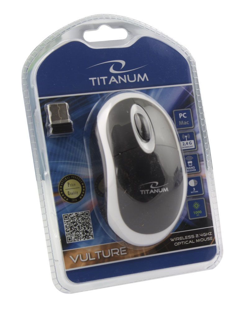 Esperanza Titanum Vulture Wireless mouse Black/White Esperanza Titanum Vulture Wireless mouse Black/White