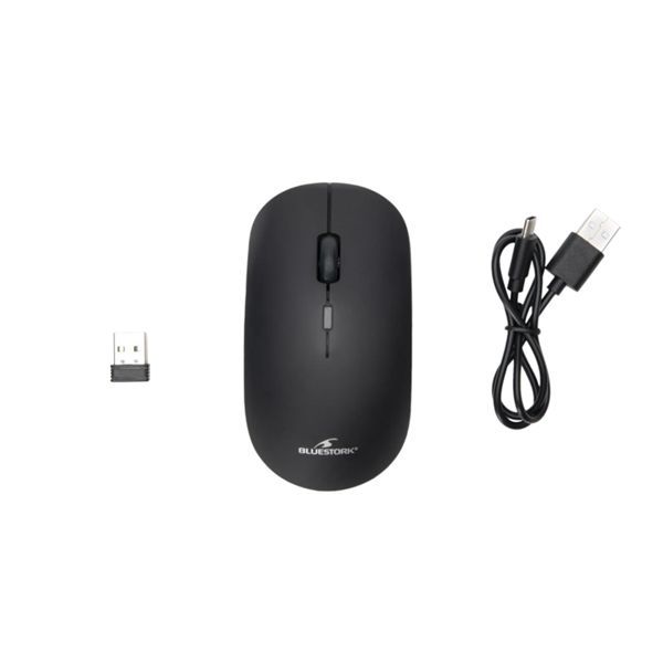Bluestork M-WL-OFF100-BLACK Wireless Bluetooth Mouse Black Bluestork M-WL-OFF100-BLACK Wireless Bluetooth Mouse Black