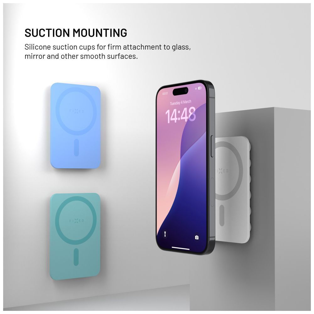 FIXED öntapadós tartó Magsafe kompatibilis, türkíz FIXED öntapadós tartó Magsafe kompatibilis, türkíz