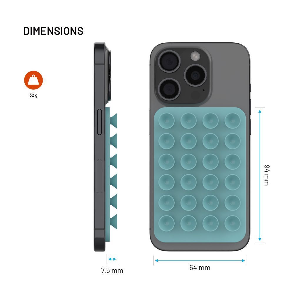 FIXED öntapadós tartó Magsafe kompatibilis, türkíz FIXED öntapadós tartó Magsafe kompatibilis, türkíz