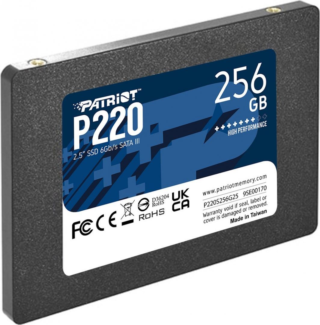 Patriot 256GB 2,5" SATA3 P220 Patriot 256GB 2,5" SATA3 P220