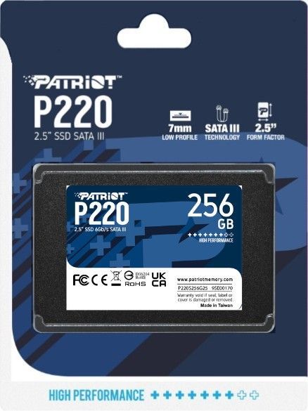 Patriot 256GB 2,5" SATA3 P220 Patriot 256GB 2,5" SATA3 P220