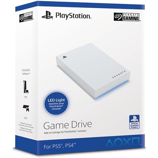 Seagate 5TB 2,5" USB3.0 Game Drive for PS5 White/Blue Seagate 5TB 2,5" USB3.0 Game Drive for PS5 White/Blue