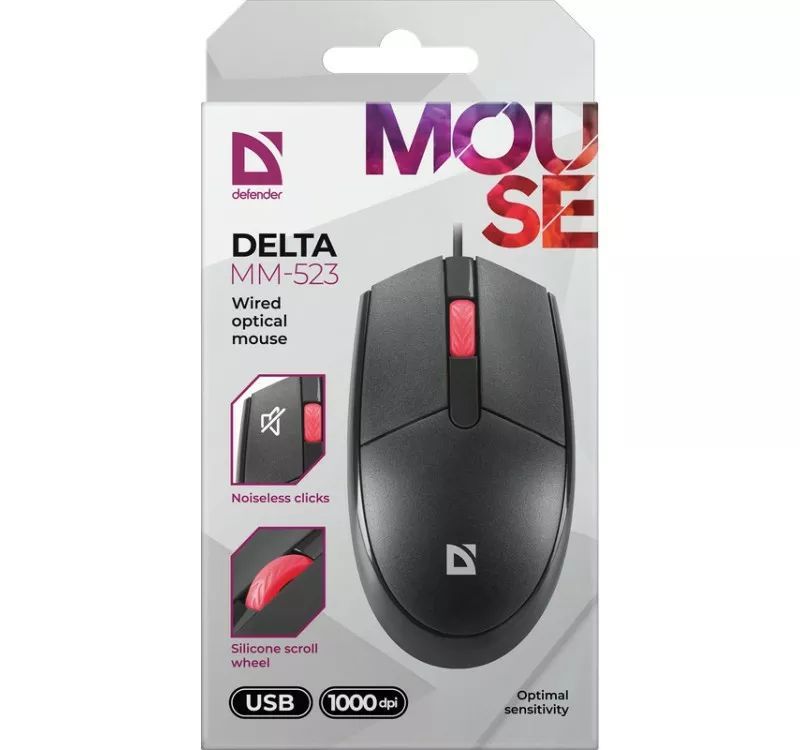 Defender Delta MM-523 Mouse Black Defender Delta MM-523 Mouse Black