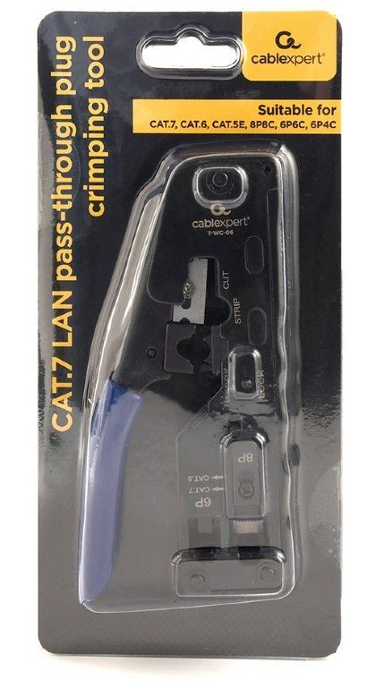 Gembird CAT.7 LAN pass-through plug crimping tool Blue Gembird CAT.7 LAN pass-through plug crimping tool Blue