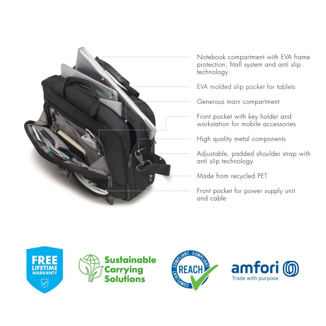 Dicota Laptop Bag Eco Top Traveller Pro 14,1" Black Dicota Laptop Bag Eco Top Traveller Pro 14,1" Black