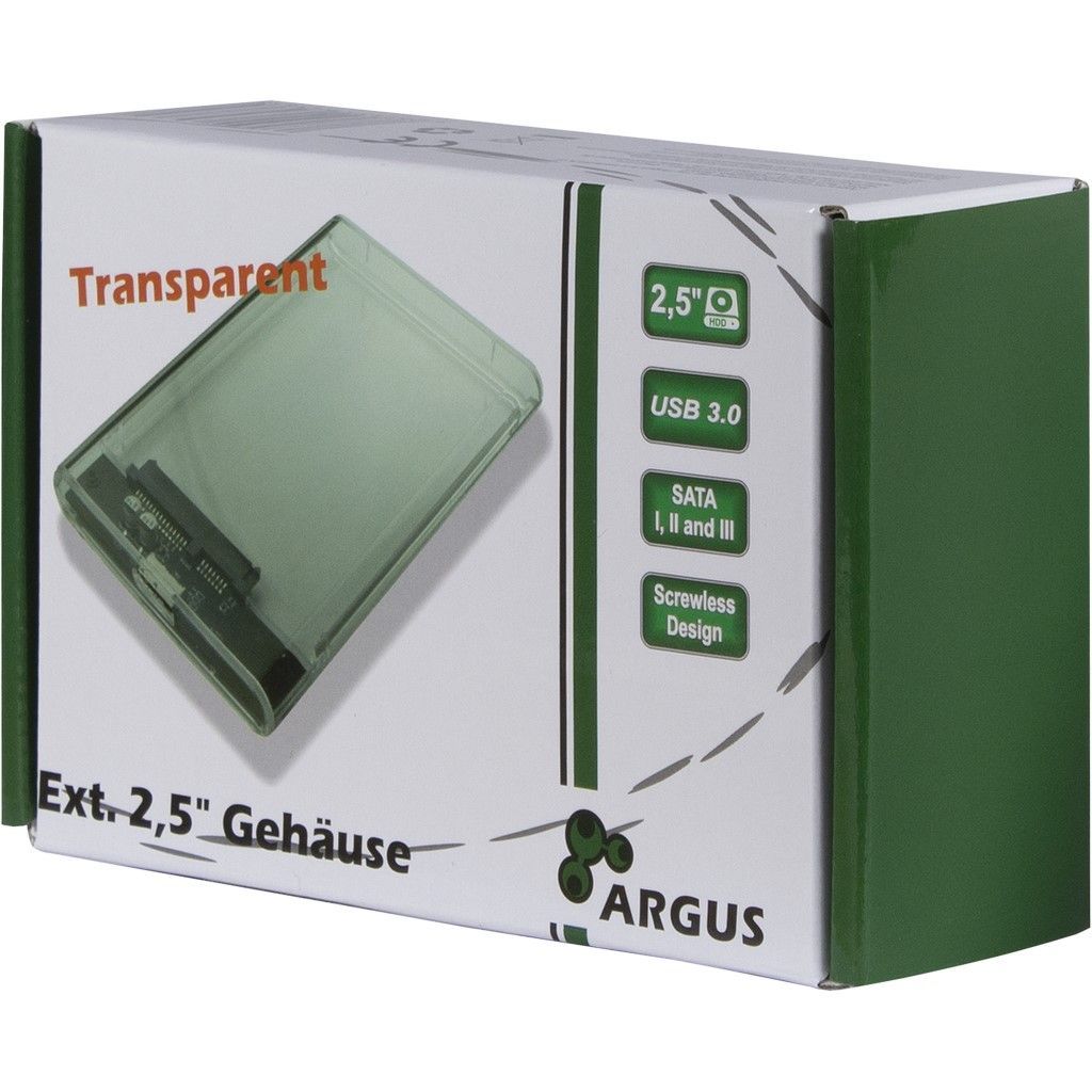 Inter-Tech Argus GD-25000 2,5" USB3.0 HDD/SSD case Transparent Inter-Tech Argus GD-25000 2,5" USB3.0 HDD/SSD case Transparent
