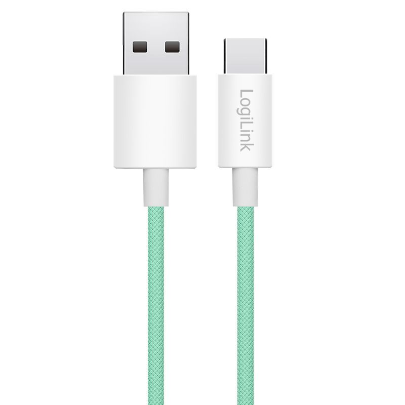 Logilink USB-A to USB-C male/male cable 0,5m Green