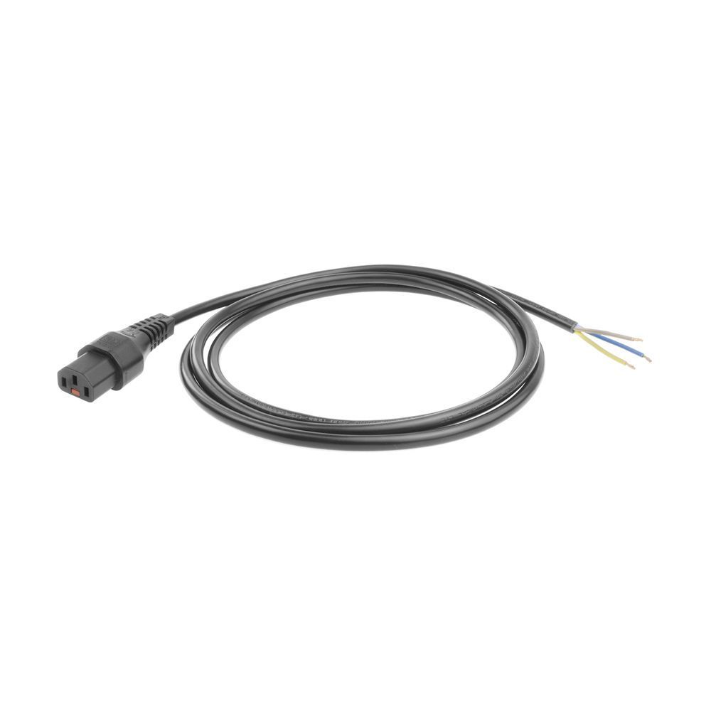 ACT Powercord C13 IEC Lock open end 4m Black ACT Powercord C13 IEC Lock open end 4m Black