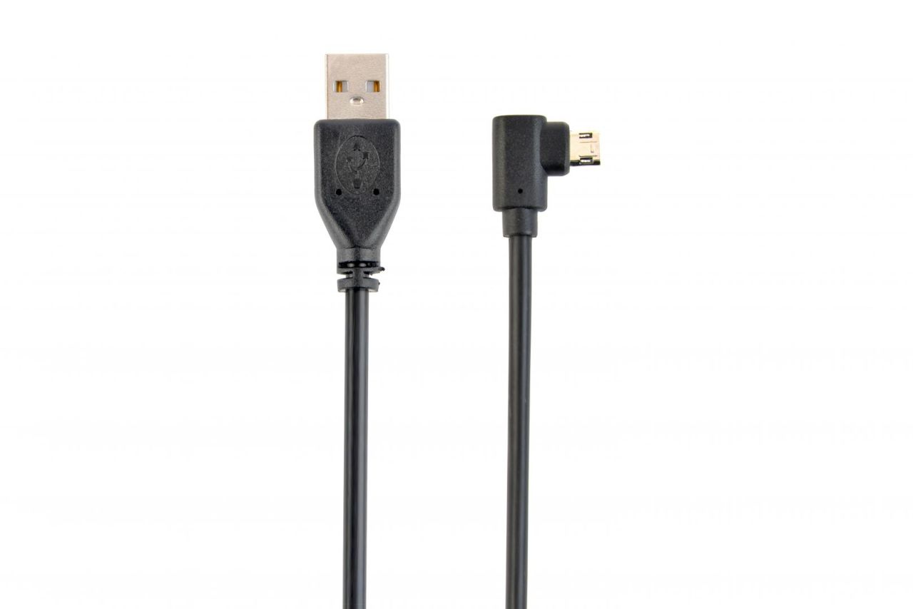 Gembird CC-USB2-AMMDM90-6 Double-sided angled Micro-USB to USB2.0 AM cable 1,8m Black Gembird CC-USB2-AMMDM90-6 Double-sided angled Micro-USB to USB2.0 AM cable 1,8m Black