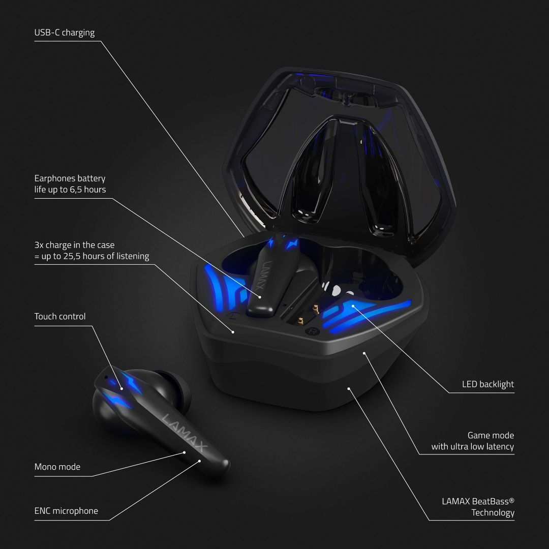 Lamax Heroes Ninja 1 Bluetooth Headset Black Lamax Heroes Ninja 1 Bluetooth Headset Black