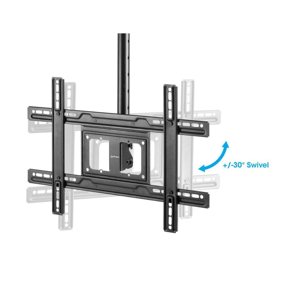Manhattan Full-Motion Height-Adjustable TV Ceiling Mount 37"-80" Black