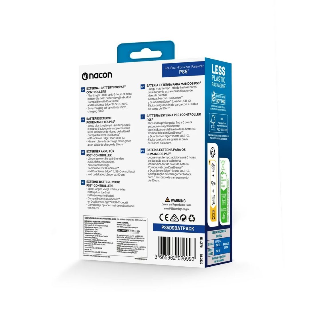 Nacon PS5 Controller Battery Sony DualSense & DualSense Edge Controller Nacon PS5 Controller Battery Sony DualSense & DualSense Edge Controller
