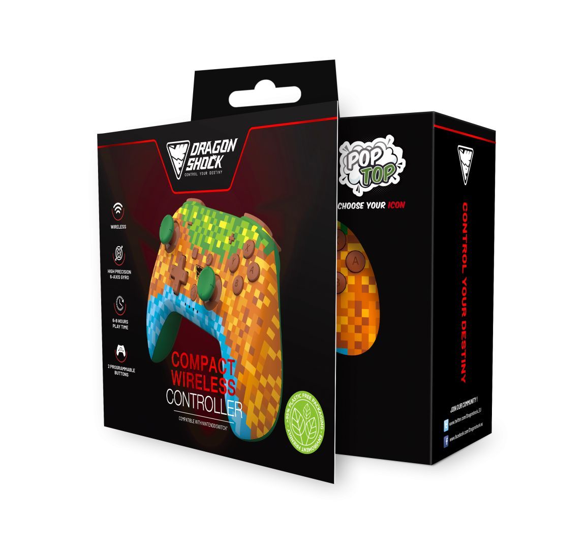 Dragonshock PopTop Compact Wireless Controller for Switch Minecraft2 Dragonshock PopTop Compact Wireless Controller for Switch Minecraft2