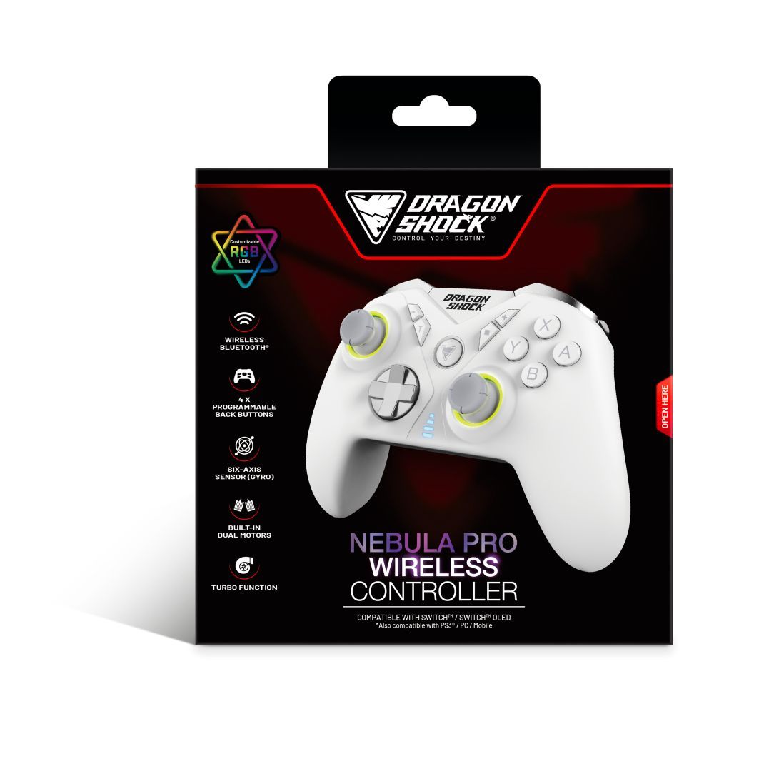 Dragonshock Nebula Pro Bluetooth Gamepad White Dragonshock Nebula Pro Bluetooth Gamepad White