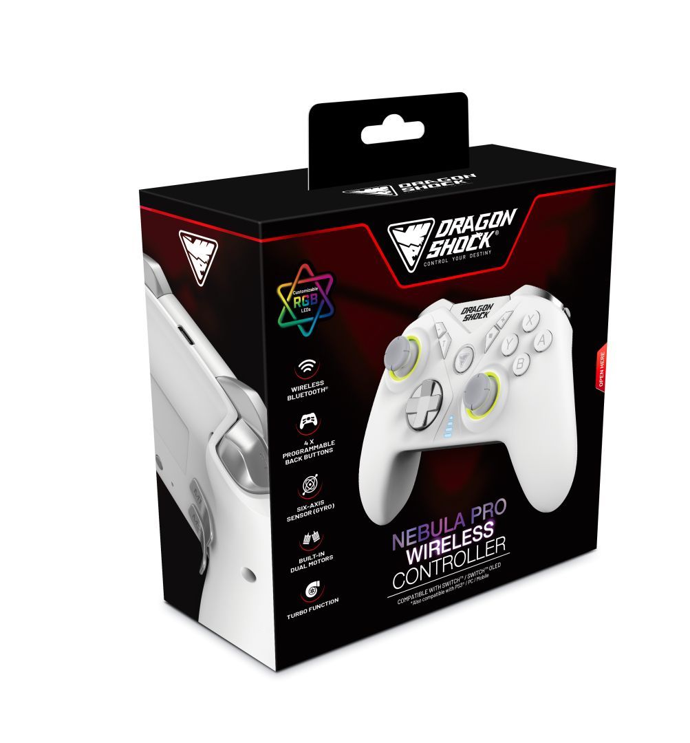 Dragonshock Nebula Pro Bluetooth Gamepad White Dragonshock Nebula Pro Bluetooth Gamepad White