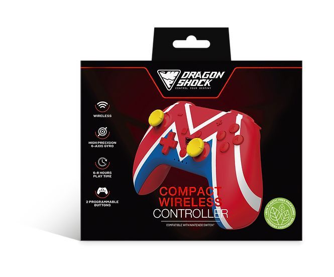 Dragonshock PopTop Compact Wireless Controller for Switch Mario Universe1 Dragonshock PopTop Compact Wireless Controller for Switch Mario Universe1