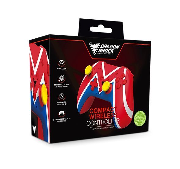 Dragonshock PopTop Compact Wireless Controller for Switch Mario Universe1 Dragonshock PopTop Compact Wireless Controller for Switch Mario Universe1