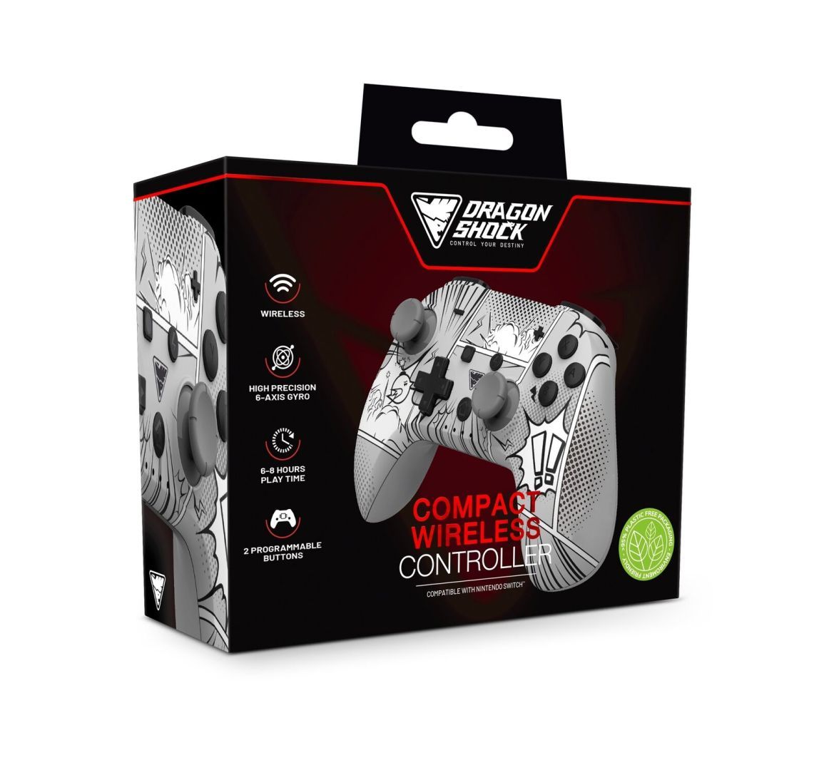 Dragonshock PopTop Compact Wireless Controller for Switch Manga Style Dragonshock PopTop Compact Wireless Controller for Switch Manga Style