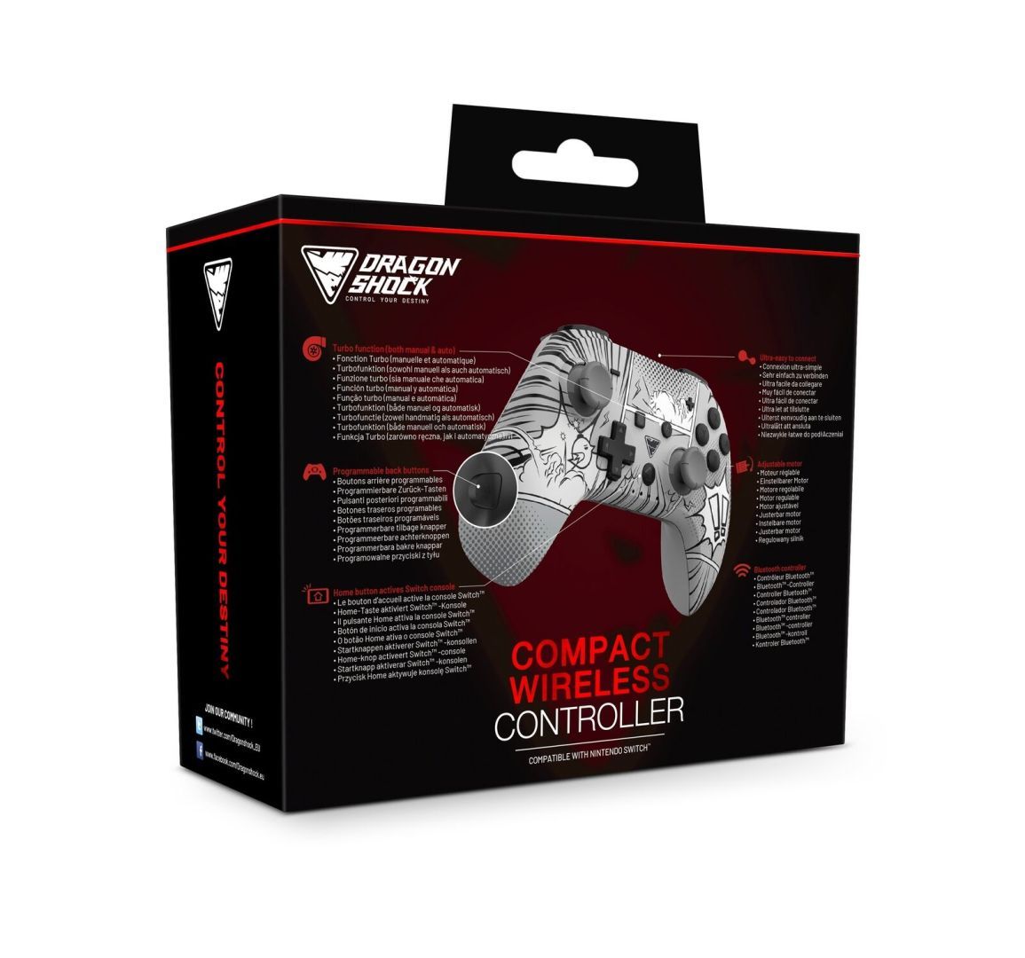 Dragonshock PopTop Compact Wireless Controller for Switch Manga Style Dragonshock PopTop Compact Wireless Controller for Switch Manga Style