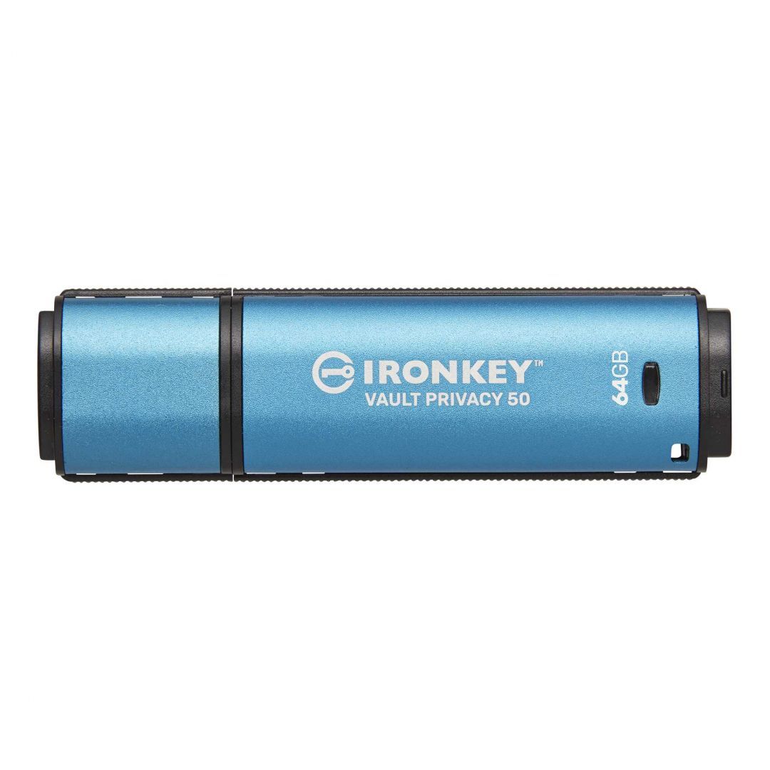 Kingston 64GB IronKey Vault Privacy 50 USB3.2 Blue Kingston 64GB IronKey Vault Privacy 50 USB3.2 Blue