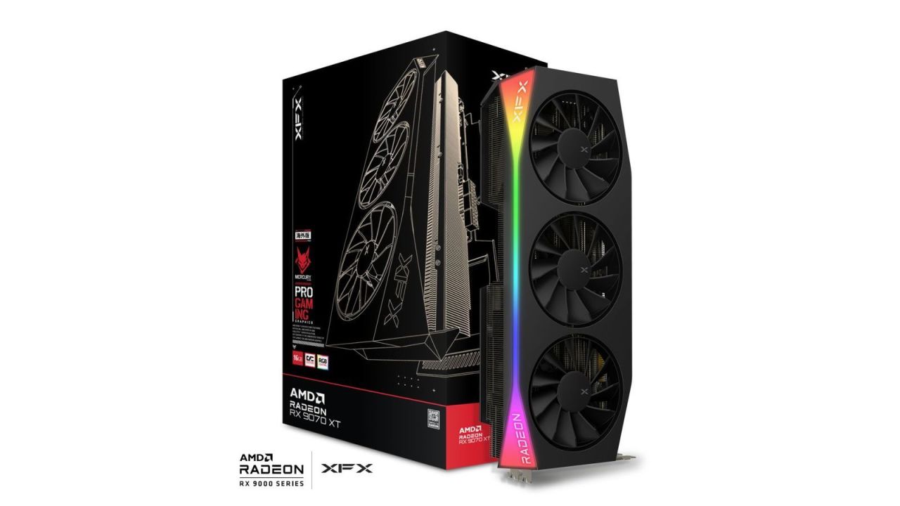 XFX RX9070 XT 16GB DDR6 Mercury Gaming Edition with RGB OC XFX RX9070 XT 16GB DDR6 Mercury Gaming Edition with RGB OC