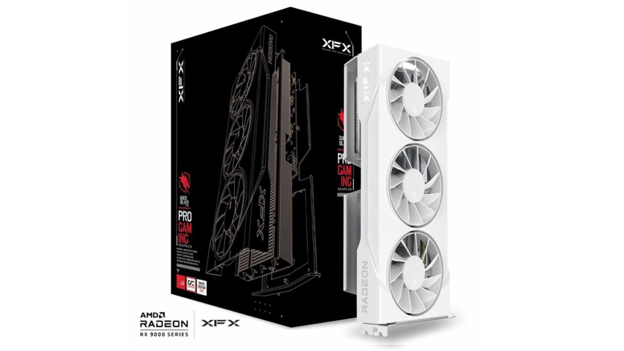 XFX RX9060 XT OC 16GB DDR6 Swift Triple Fan Gaming Edition White XFX RX9060 XT OC 16GB DDR6 Swift Triple Fan Gaming Edition White