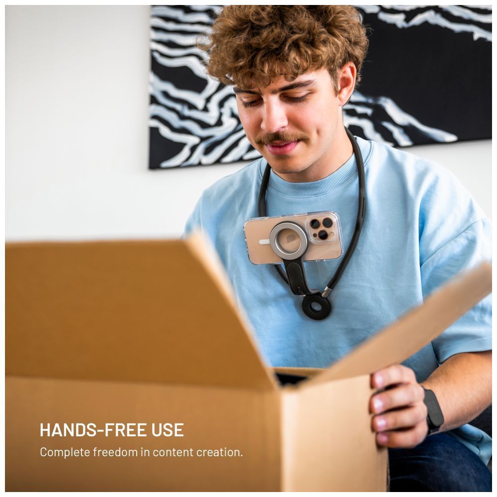 FIXED Creator nyakba akasztható telefontartó, szürke FIXED Creator nyakba akasztható telefontartó, szürke