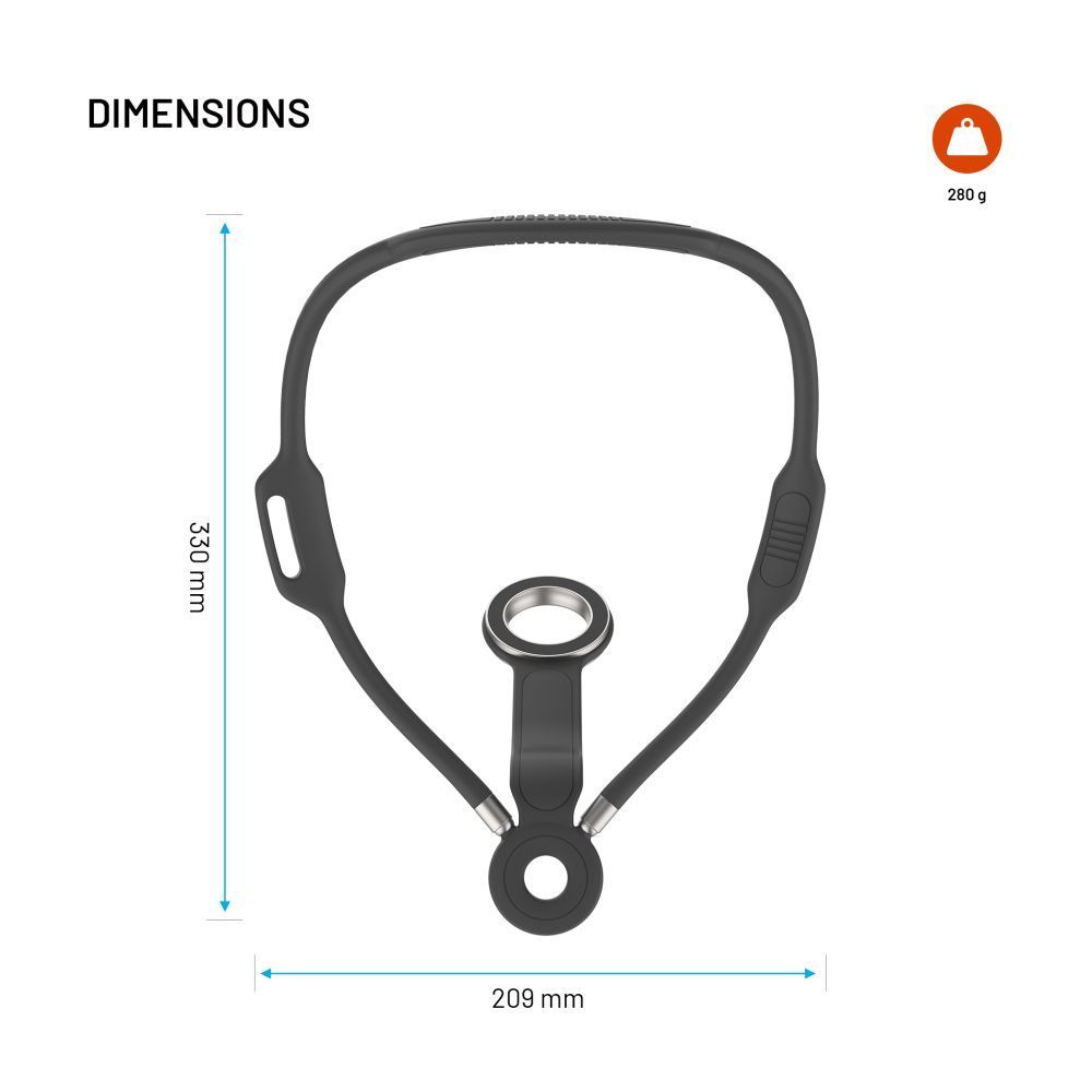 FIXED Creator nyakba akasztható telefontartó, szürke FIXED Creator nyakba akasztható telefontartó, szürke