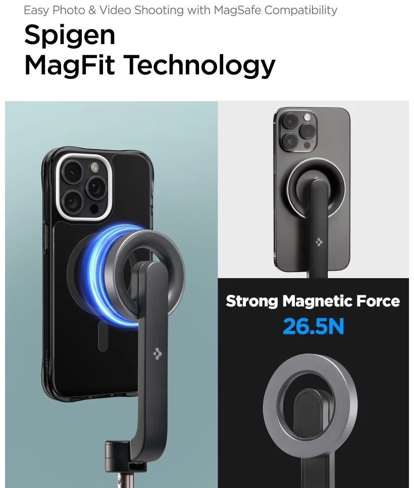 Spigen MagSafe Tripod Selfie Stick Black