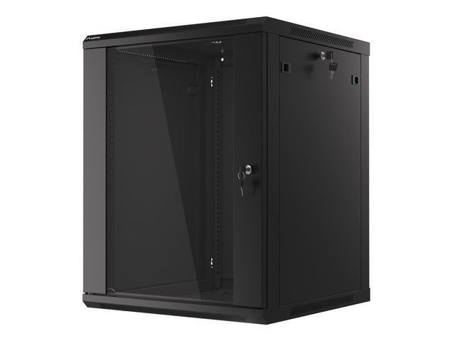Lanberg 19" 15U Falra szerelhető Rackszekrény Black Lanberg 19" 15U Falra szerelhető Rackszekrény Black