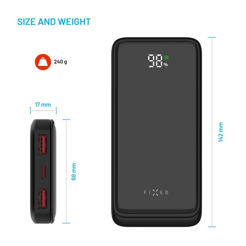 FIXED Zen2 PowerBank 10000 mAh Black