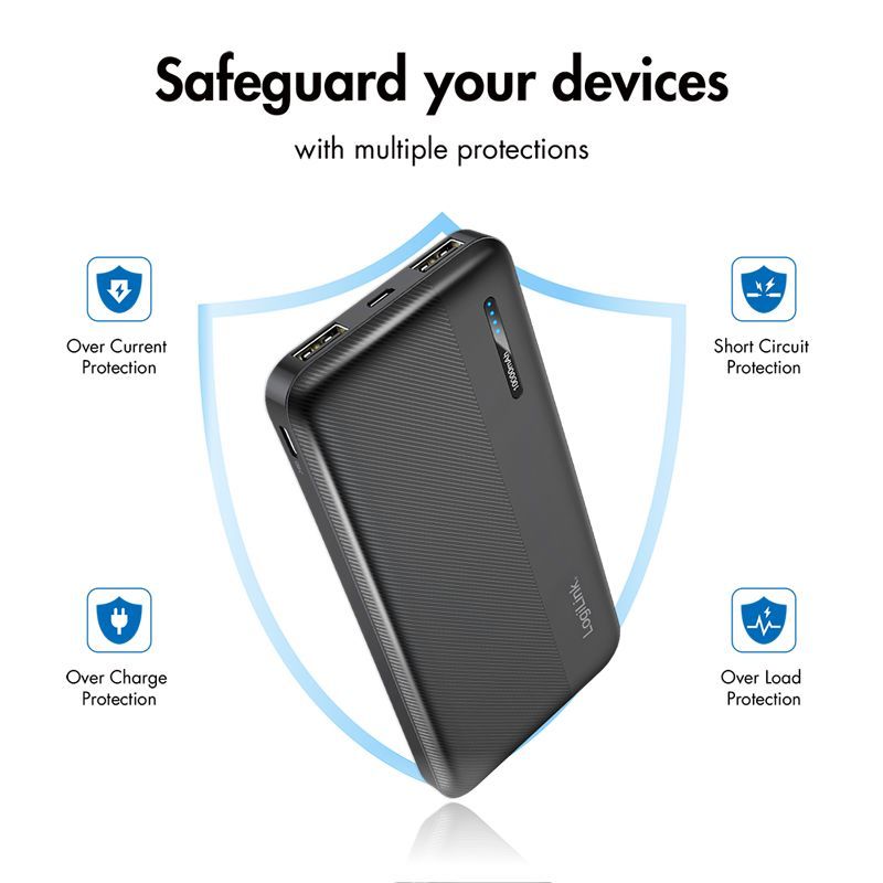 Logilink 10000 mAh PowerBank Black Logilink 10000 mAh PowerBank Black
