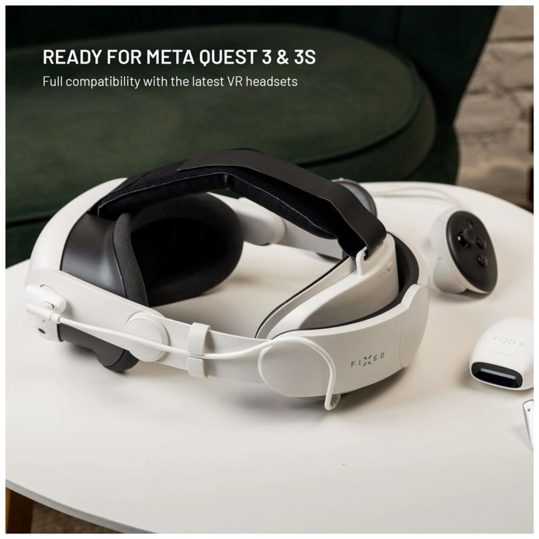FIXED VR Power Headstrap for Meta Quest 3/3S White FIXED VR Power Headstrap for Meta Quest 3/3S White