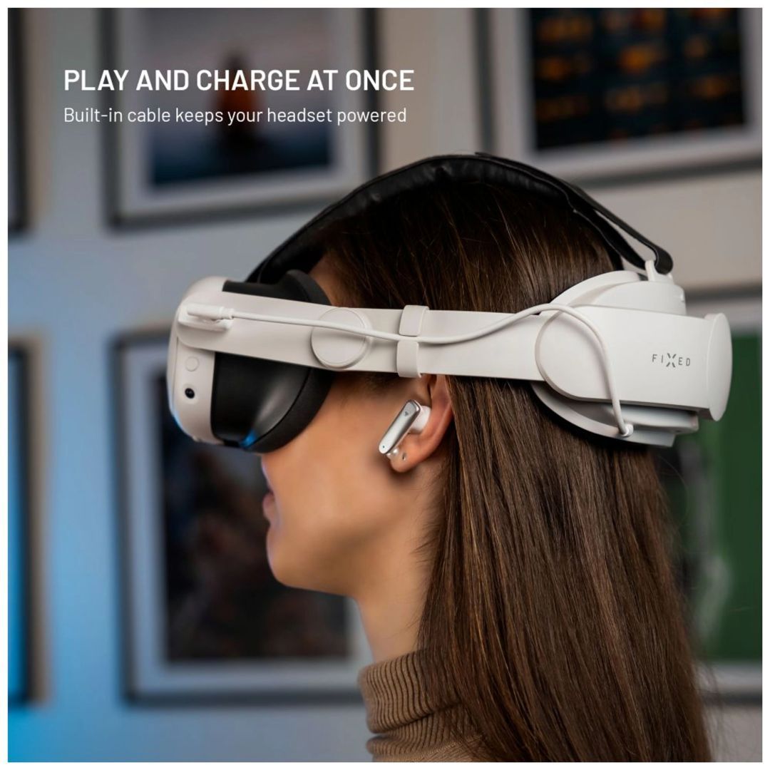 FIXED VR Power Headstrap for Meta Quest 3/3S White FIXED VR Power Headstrap for Meta Quest 3/3S White
