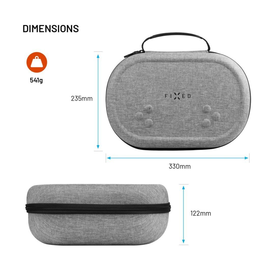 FIXED VR Protective case for Meta Quest 3/3S Gray FIXED VR Protective case for Meta Quest 3/3S Gray