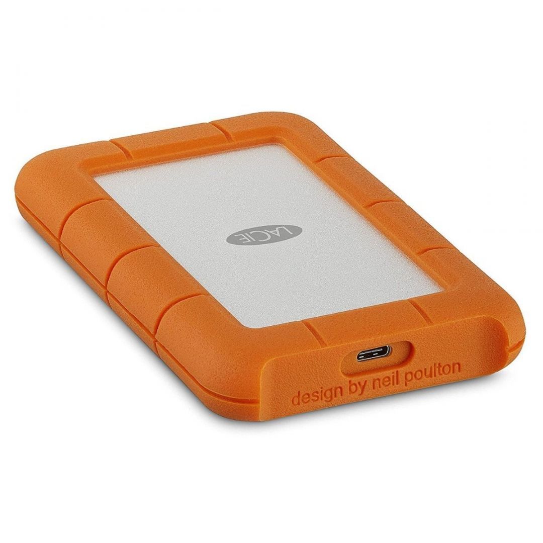 LaCie 5TB 2,5" USB3.1 Rugged USB-C Silver/Orange LaCie 5TB 2,5" USB3.1 Rugged USB-C Silver/Orange