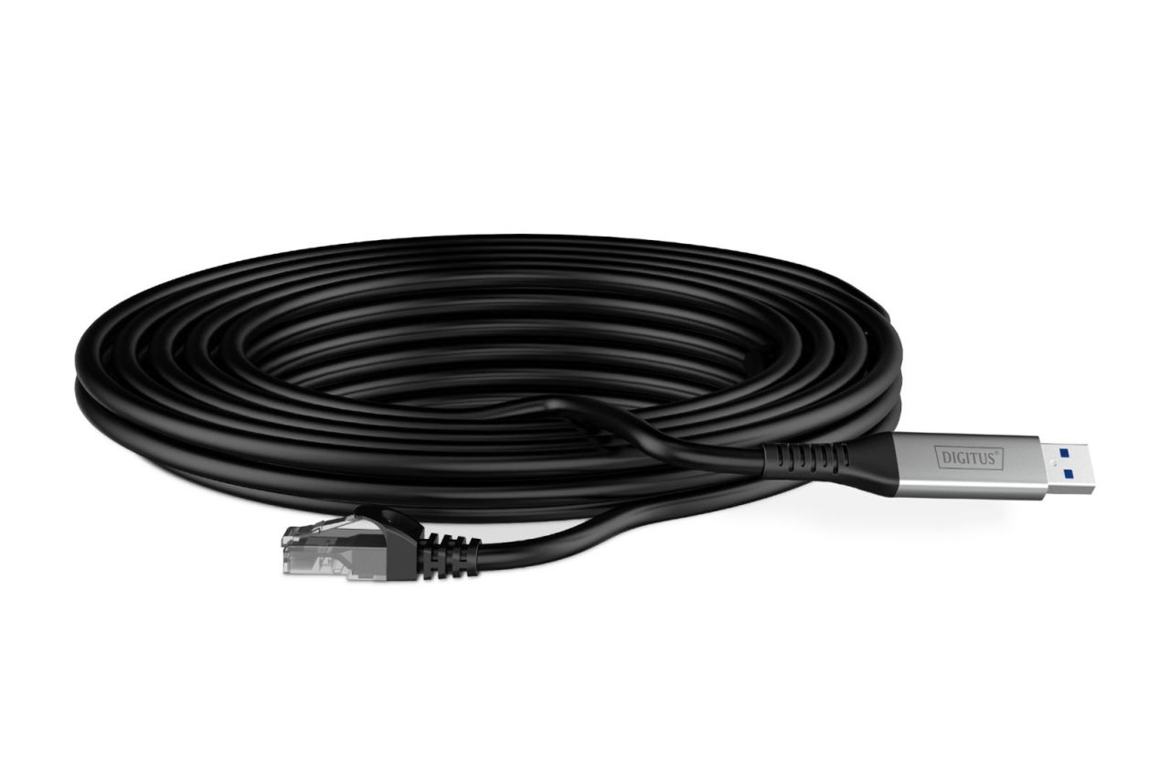 Assmann USB3.2 Gen1 - RJ45 CAT6A S/FTP Ethernet cable 1Gbit/s 3m Black