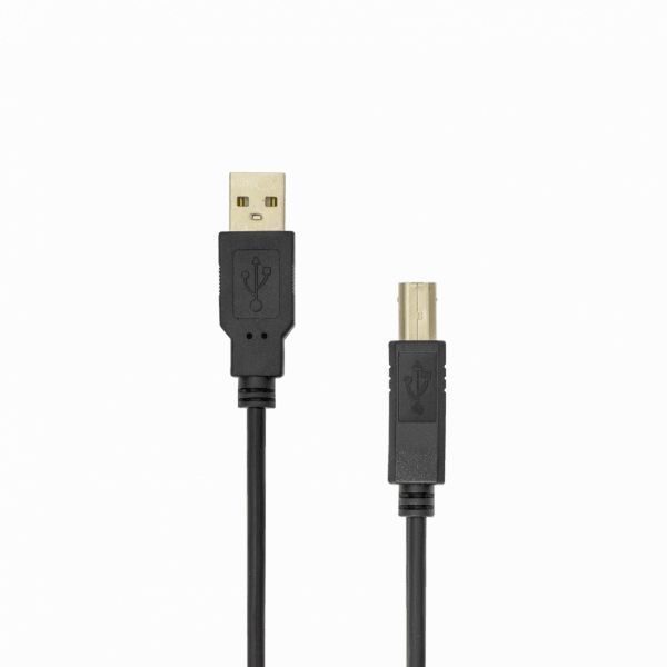 SBOX USB A Male - USB B Male cable 3m Black SBOX USB A Male - USB B Male cable 3m Black