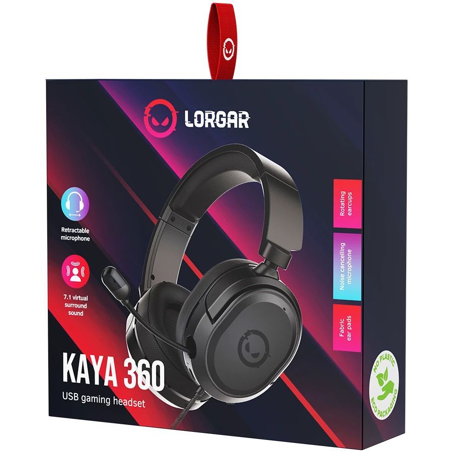 LORGAR KAYA 360 Headset Black LORGAR KAYA 360 Headset Black