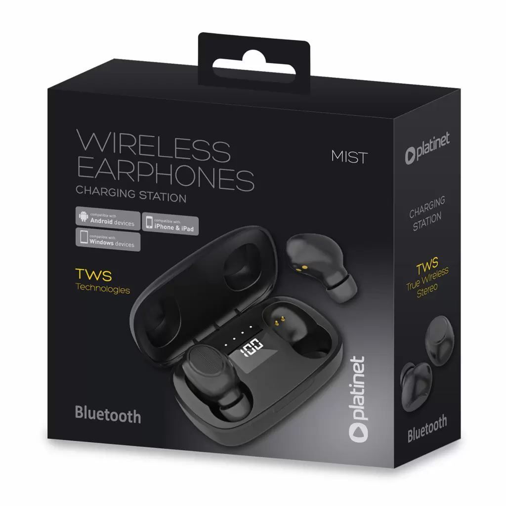 Platinet PM1020B Bluetooth Headset + Charging Station Black Platinet PM1020B Bluetooth Headset + Charging Station Black