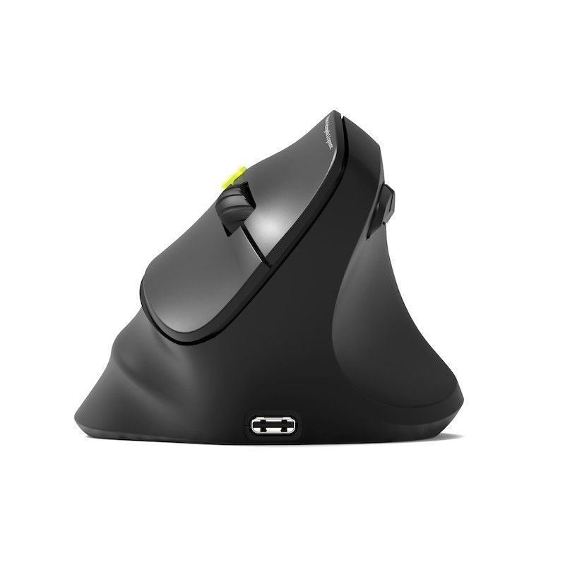 Port Designs Right-hand 2.4 GHz Bluetooth rechargeable Ergo Mouse Black