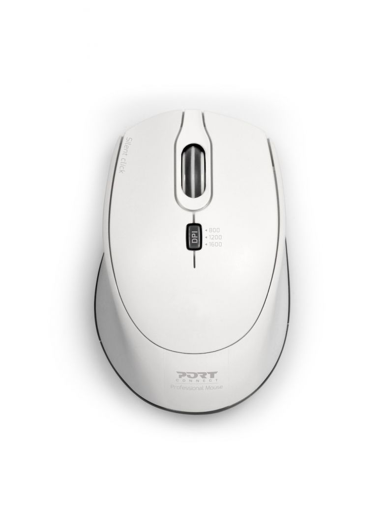 Port Designs Silent Wireless mouse White Port Designs Silent Wireless mouse White